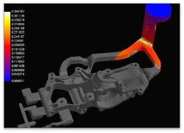 Die-casting process simulation for mould engineering